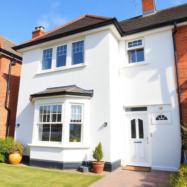 Professional exterior wall cleaning and algae removal in Glasgow