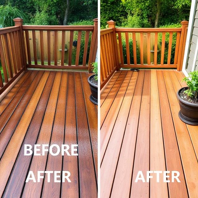 Fence and decking restoration cleaning service in Central Scotland