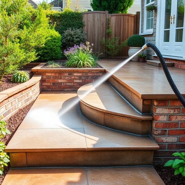 High-pressure washing for paths and hard surfaces in Falkirk and Stirling