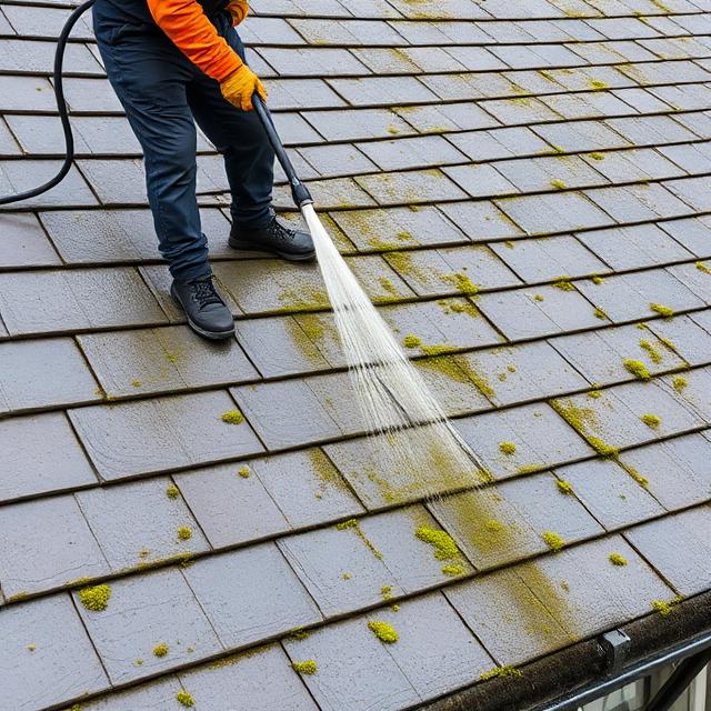 Safe roof cleaning and moss removal service in Glasgow and Edinburgh